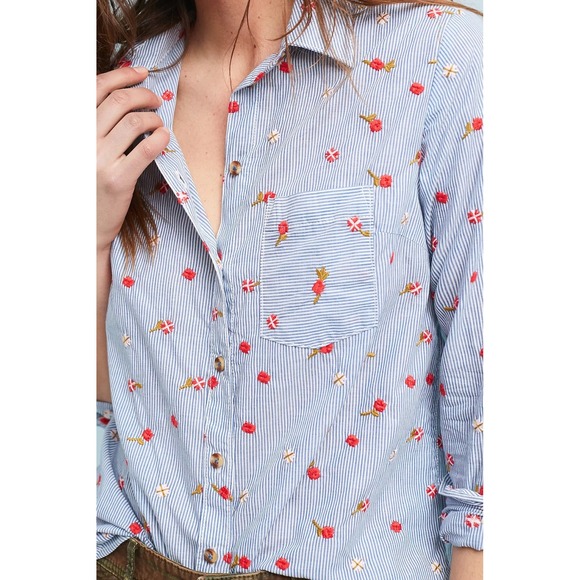 Maeve Embroidered Button Down‎ - Picture 2 of 8